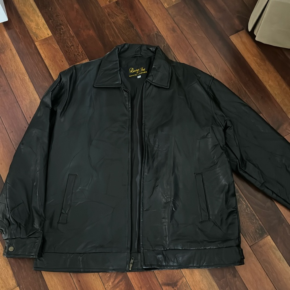 Black Leather Coat